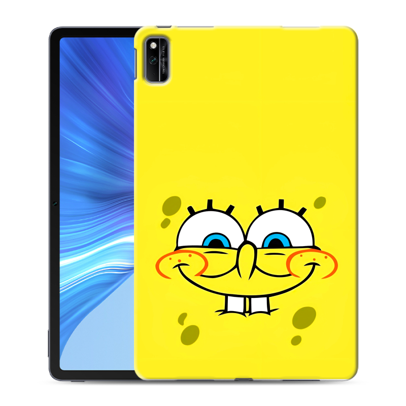 Силиконовый противоударный чехол на Huawei Honor Pad V6 с принтом спанчбоб спанч боб Силиконовый противоударный чехол на Huawei Honor Pad V6 с принтом спанчбоб спанч боб
