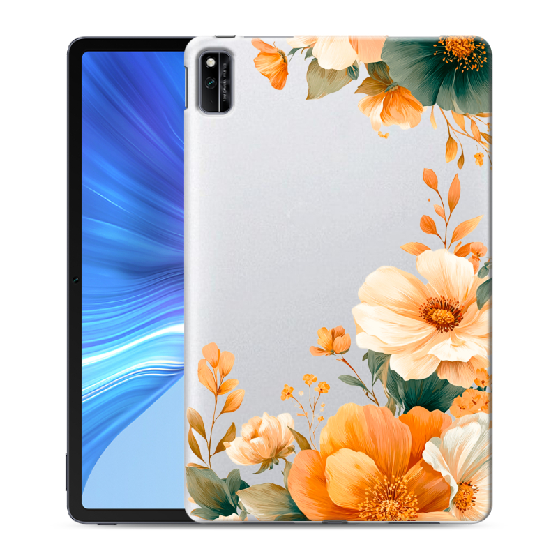 Силиконовый чехол на Huawei Honor Pad V6 с принтом Цветы принт Силиконовый чехол на Huawei Honor Pad V6 с принтом Цветы принт