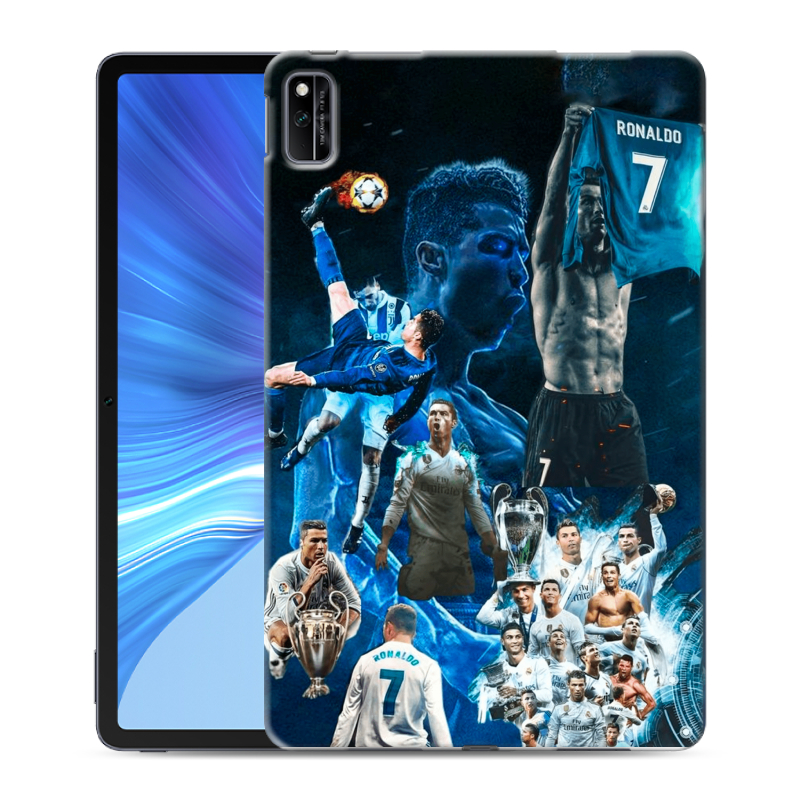 Силиконовый чехол на Huawei Honor Pad V6 с принтом Реал Роналдо Силиконовый чехол на Huawei Honor Pad V6 с принтом Реал Роналдо