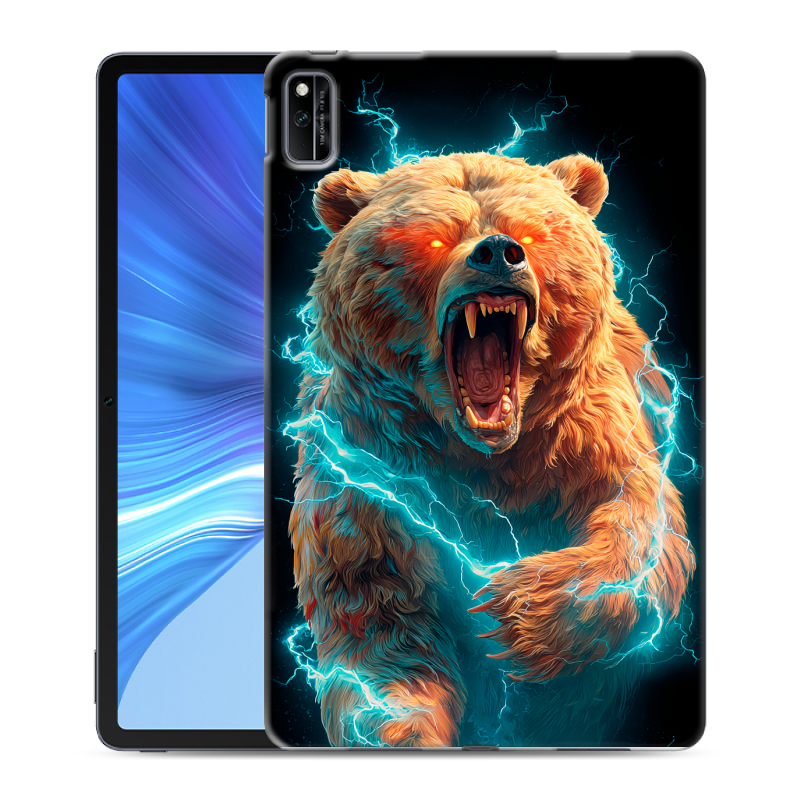 Силиконовый чехол на Huawei Honor Pad V6 с принтом Медведь Силиконовый чехол на Huawei Honor Pad V6 с принтом Медведь