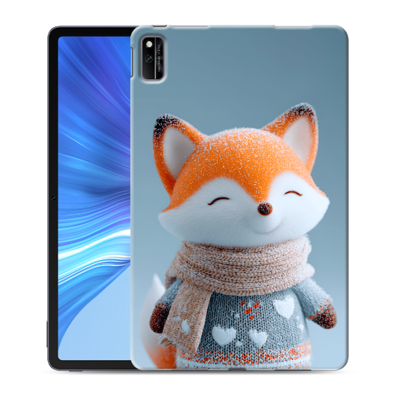 Силиконовый противоударный чехол на Huawei Honor Pad V6 с принтом Лиса Силиконовый противоударный чехол на Huawei Honor Pad V6 с принтом Лиса