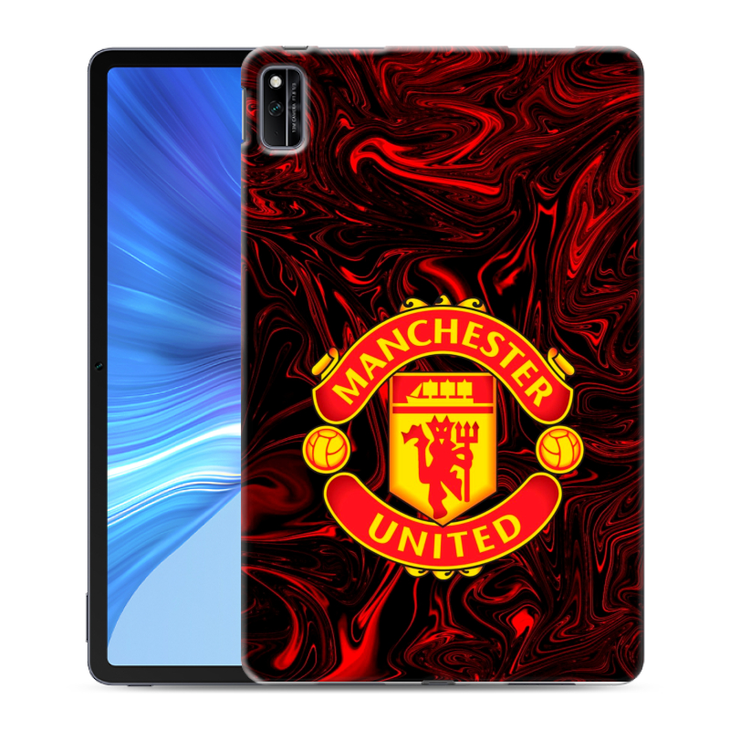 Силиконовый чехол на Huawei Honor Pad V6 с принтом Manchester United Силиконовый чехол на Huawei Honor Pad V6 с принтом Manchester United