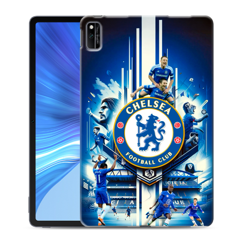 Силиконовый противоударный чехол на Huawei Honor Pad V6 с принтом Chelsea Челси Силиконовый противоударный чехол на Huawei Honor Pad V6 с принтом Chelsea Челси