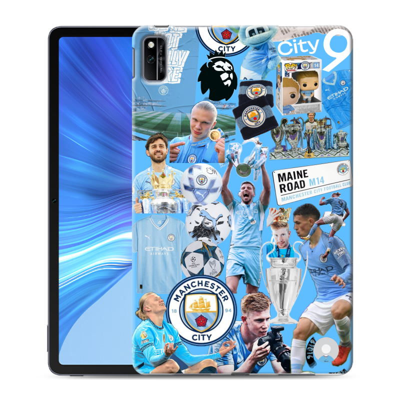 Силиконовый противоударный чехол на Huawei Honor Pad V6 с принтом Man City Манчестер Сити Силиконовый противоударный чехол на Huawei Honor Pad V6 с принтом Man City Манчестер Сити
