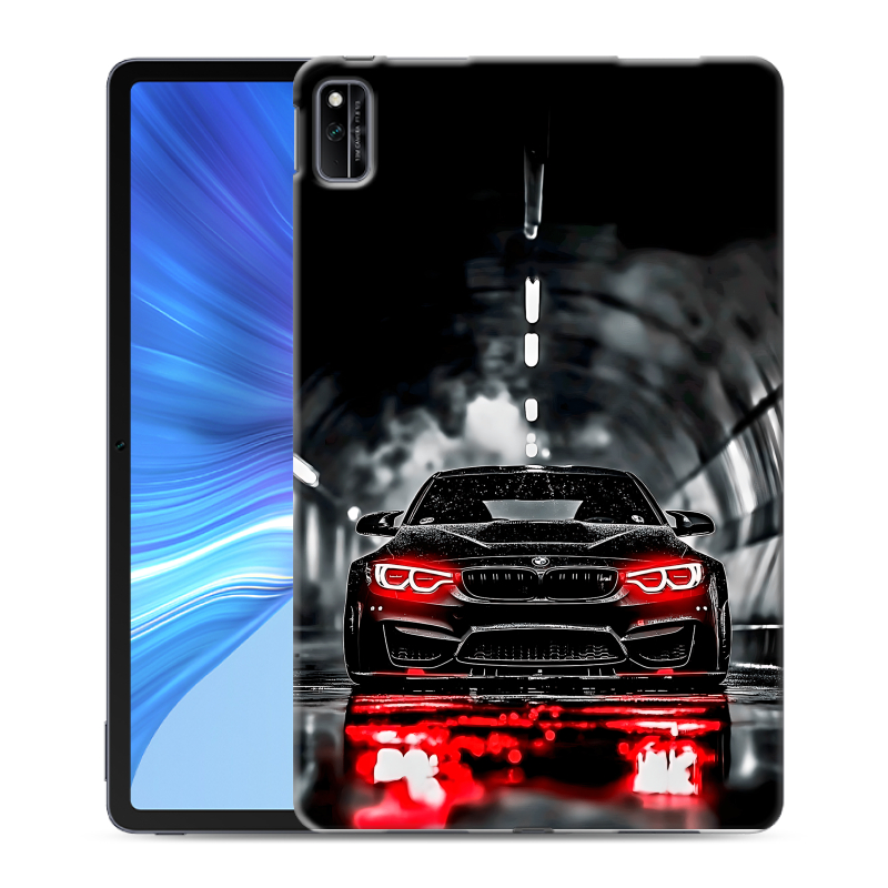 Силиконовый противоударный чехол на Huawei Honor Pad V6 с принтом BMW БМВ Силиконовый противоударный чехол на Huawei Honor Pad V6 с принтом BMW БМВ