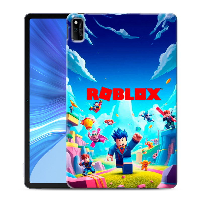 Силиконовый противоударный чехол на Huawei Honor Pad V6 с принтом Roblox Роблокс Силиконовый противоударный чехол на Huawei Honor Pad V6 с принтом Roblox Роблокс
