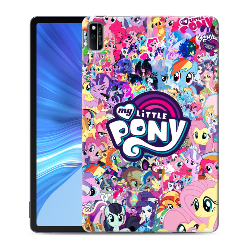 Силиконовый противоударный чехол на Huawei Honor Pad V6 с принтом My little pony Дружба чудо Силиконовый противоударный чехол на Huawei Honor Pad V6 с принтом My little pony Дружба чудо