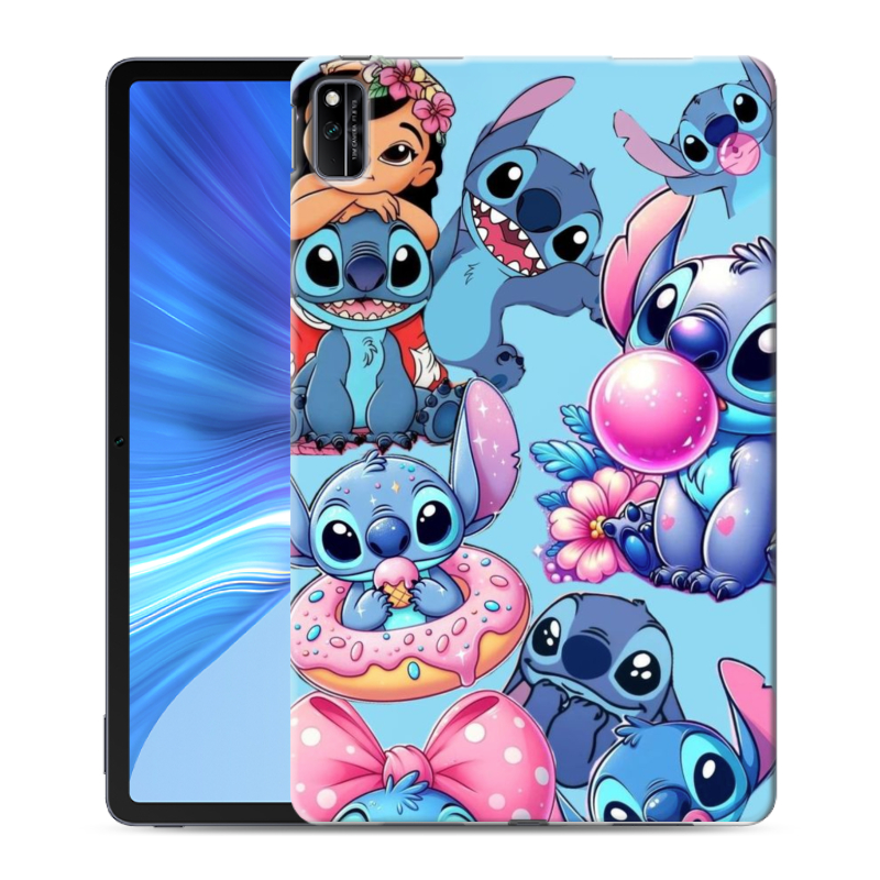 Силиконовый чехол на Huawei Honor Pad V6 с принтом Лило и Стич Силиконовый чехол на Huawei Honor Pad V6 с принтом Лило и Стич