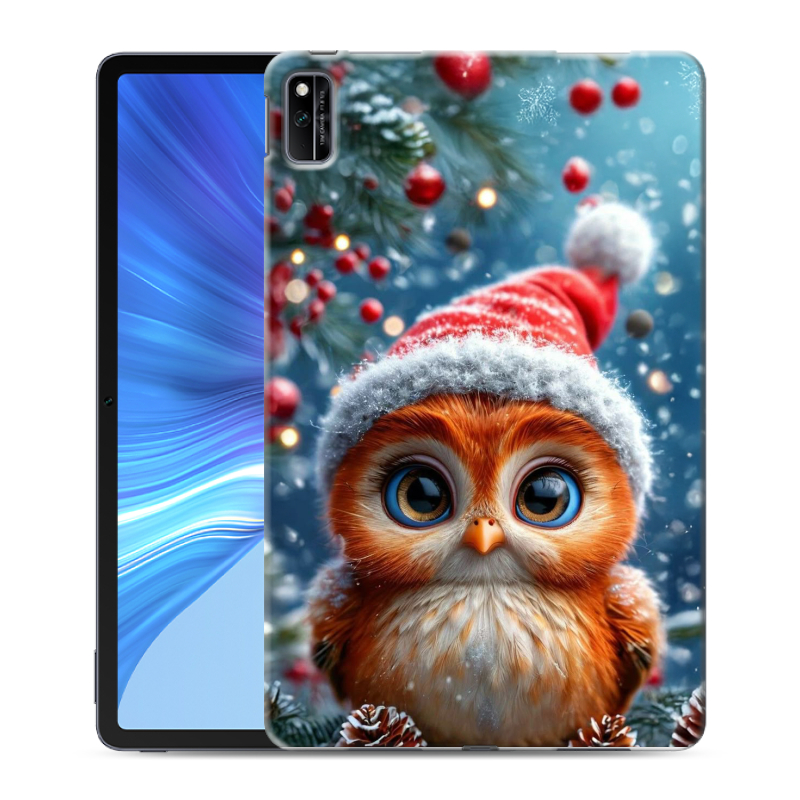 Силиконовый чехол на Huawei Honor Pad V6 с принтом Новый год Силиконовый чехол на Huawei Honor Pad V6 с принтом Новый год