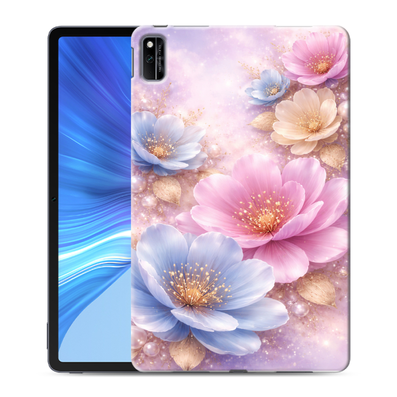 Силиконовый противоударный чехол на Huawei Honor Pad V6 с принтом женский Силиконовый противоударный чехол на Huawei Honor Pad V6 с принтом женский