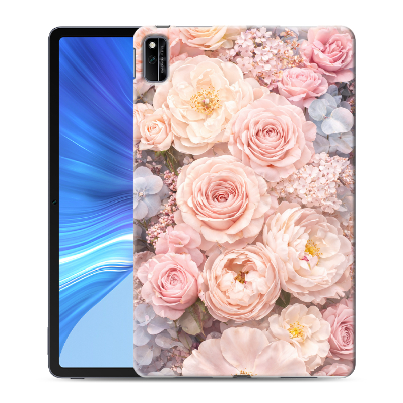 Силиконовый противоударный чехол на Huawei Honor Pad V6 с принтом женский Силиконовый противоударный чехол на Huawei Honor Pad V6 с принтом женский