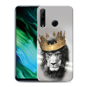 Силиконовый чехол на Huawei Honor 20e с принтом Лев с короной Силиконовый чехол на Huawei Honor 20e с принтом Лев с короной