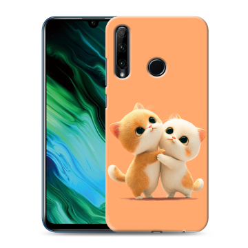 Силиконовый чехол на Huawei Honor 20e с принтом Милые котики Силиконовый чехол на Huawei Honor 20e с принтом Милые котики