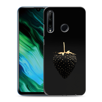 Силиконовый чехол на Huawei Honor 20e с принтом Черная клубника Силиконовый чехол на Huawei Honor 20e с принтом Черная клубника