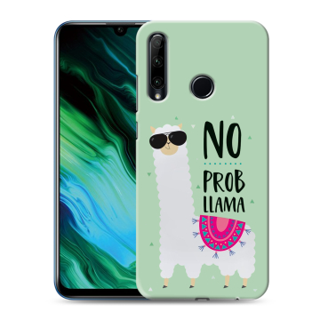 Силиконовый чехол на Huawei Honor 20e с принтом Лама Силиконовый чехол на Huawei Honor 20e с принтом Лама
