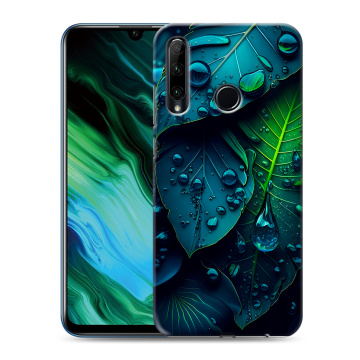 Силиконовый чехол на Huawei Honor 20e с принтом Листья Силиконовый чехол на Huawei Honor 20e с принтом Листья