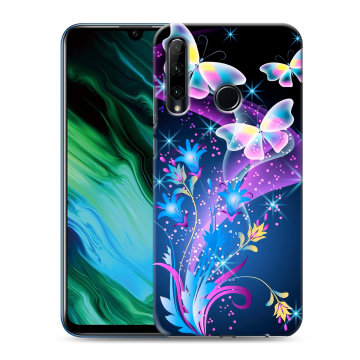 Силиконовый чехол на Huawei Honor 20e с принтом Бабочки Силиконовый чехол на Huawei Honor 20e с принтом Бабочки
