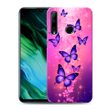 Силиконовый чехол на Huawei Honor 20e с принтом Бабочки Силиконовый чехол на Huawei Honor 20e с принтом Бабочки