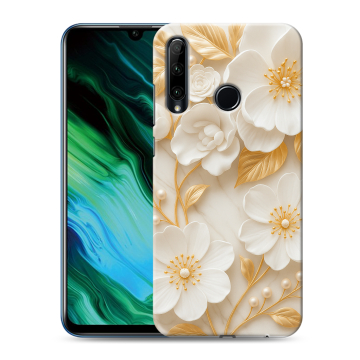 Силиконовый чехол на Huawei Honor 20e с принтом Цветы Силиконовый чехол на Huawei Honor 20e с принтом Цветы