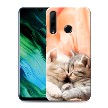 Силиконовый чехол на Huawei Honor 20e с принтом Котята