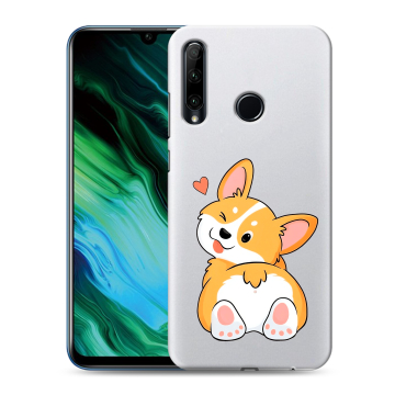 Силиконовый чехол на Huawei Honor 20e с принтом Корги Силиконовый чехол на Huawei Honor 20e с принтом Корги