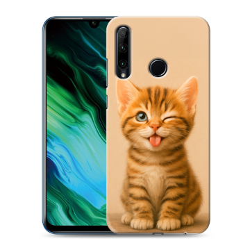 Силиконовый чехол на Huawei Honor 20e с принтом котенок Силиконовый чехол на Huawei Honor 20e с принтом котенок