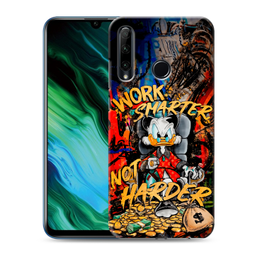 Силиконовый чехол на Huawei Honor 20e с принтом Дональд Дак Деньги