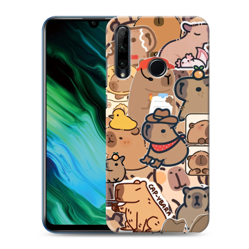 Силиконовый чехол на Huawei Honor 20e с принтом капибара