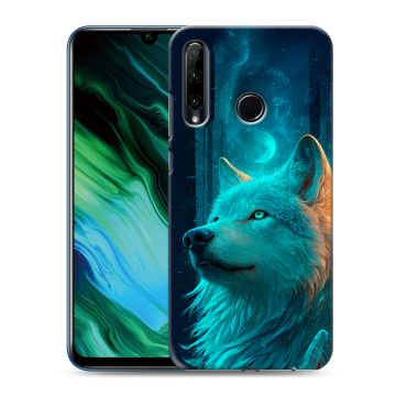 Силиконовый чехол на Huawei Honor 20e с принтом бабочки саккура