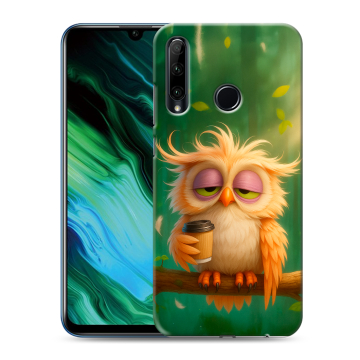 Силиконовый чехол на Huawei Honor 20e с принтом сова