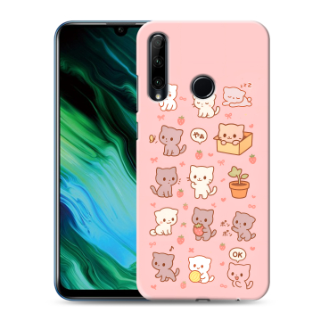 Силиконовый чехол на Huawei Honor 20e с принтом Hello Kitty Хелоу Кити