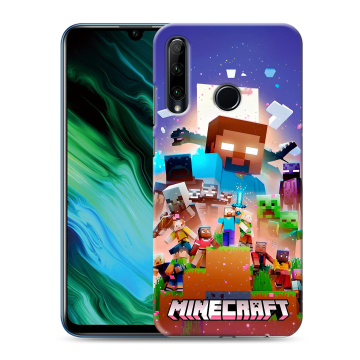 Силиконовый чехол на Huawei Honor 20e с принтом Майнкрафт Minecraft Силиконовый чехол на Huawei Honor 20e с принтом Майнкрафт Minecraft