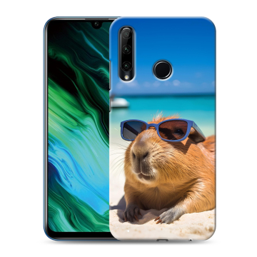 Силиконовый чехол на Huawei Honor 20e с принтом Капибара
