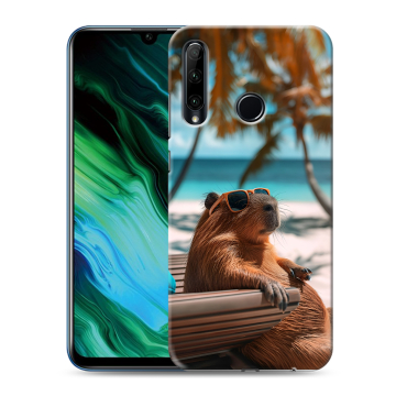 Силиконовый чехол на Huawei Honor 20e с принтом Капибара