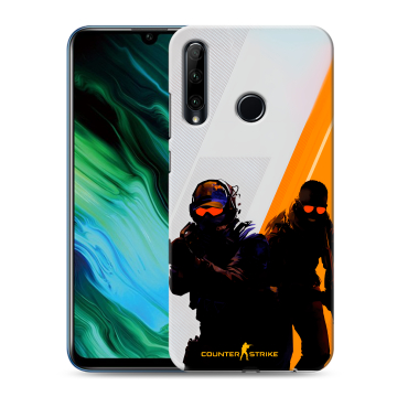 Силиконовый чехол на Huawei Honor 20e с принтом Контер страйк Counter strike