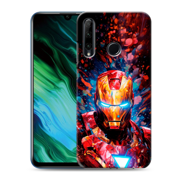 Силиконовый чехол на Huawei Honor 20e с принтом Железный человек Ironman Силиконовый чехол на Huawei Honor 20e с принтом Железный человек Ironman