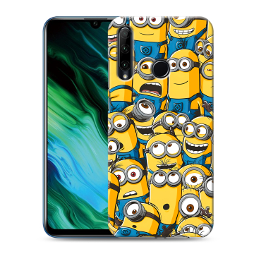 Силиконовый чехол на Huawei Honor 20e с принтом Миньоны