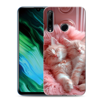 Силиконовый чехол на Huawei Honor 20e с принтом котята котики Силиконовый чехол на Huawei Honor 20e с принтом котята котики