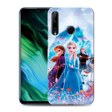 Силиконовый чехол на Huawei Honor 20e с принтом Холодное сердце Frozen