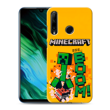 Силиконовый чехол на Huawei Honor 20e с принтом Майнкрафт Minecraft Силиконовый чехол на Huawei Honor 20e с принтом Майнкрафт Minecraft