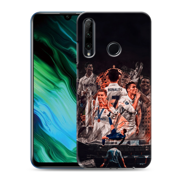 Силиконовый чехол на Huawei Honor 20e с принтом Реал Роналдо Real Ronaldo