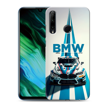 Силиконовый чехол на Huawei Honor 20e с принтом БМВ BMW Силиконовый чехол на Huawei Honor 20e с принтом БМВ BMW