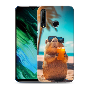 Силиконовый чехол на Huawei Honor 20e с принтом Капибара