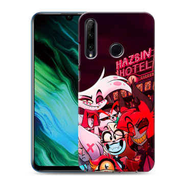 Силиконовый чехол на Huawei Honor 20e с принтом Hazbin Hotel Отель Хазбин Силиконовый чехол на Huawei Honor 20e с принтом Hazbin Hotel Отель Хазбин