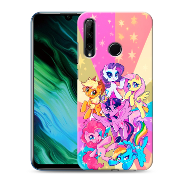 Силиконовый чехол на Huawei Honor 20e с принтом My little pony Дружба чудо