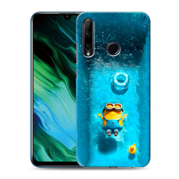 Силиконовый чехол на Huawei Honor 20e с принтом Миньоны Силиконовый чехол на Huawei Honor 20e с принтом Миньоны