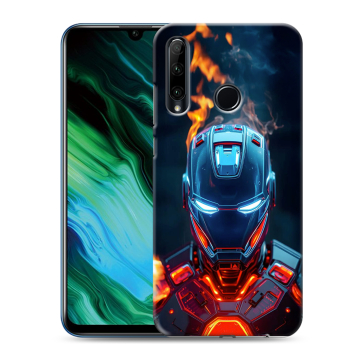 Силиконовый чехол на Huawei Honor 20e с принтом IronMan Железный человек