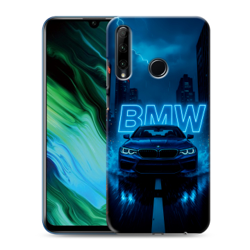 Силиконовый чехол на Huawei Honor 20e с принтом BMW БМВ