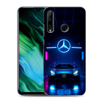 Силиконовый чехол на Huawei Honor 20e с принтом Mercedes Мерседес