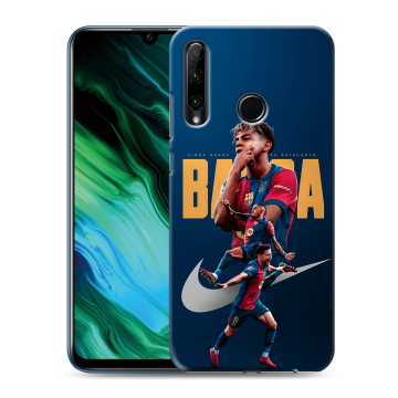 Силиконовый чехол на Huawei Honor 20e с принтом Барселона Barca Yamal 